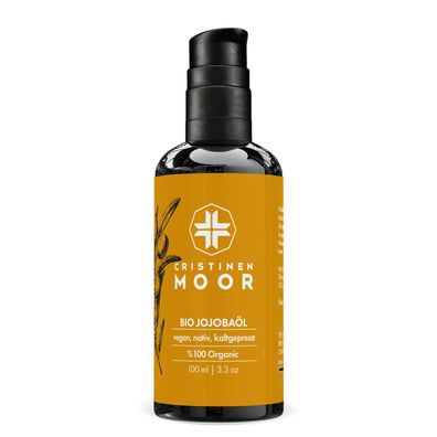 CristinenMoor Bio Jojobaöl - kalt gepresstes Hautpflegeöl 100 ml