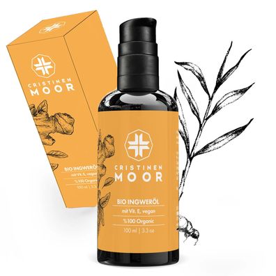 CristinenMoor Bio Ingweröl - Ingwerextrakt in Bio Mandelöl plus Vitamin E: 100 ml