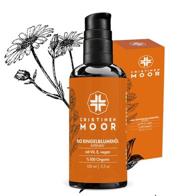 CristinenMoor Bio Ringelblumenöl mit Vitamin E - extra stark (Calendulaöl): 100 ml