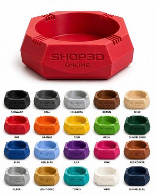 Design Aschenbecher Schwarz - Robust, Modern & Ein echtes Statement | SHOP3D