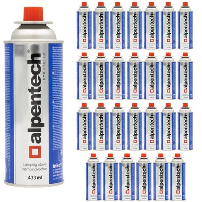 28x Alpentech 450ml Gaskartusche für Kocher