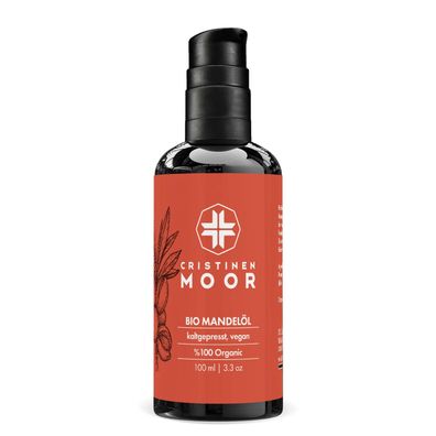CristinenMoor Bio Mandelöl - kalt gepresstes Haut & Haarpflegeöl: 100 ml