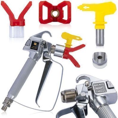 Rosfix Farbspritzpistole Set 517 – 248 bar, 1/4" Anschluss | Filter inkl