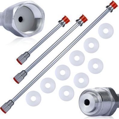 Rosfix Set Spritzlanze 30/50/75 cm – 290 bar | 7/8" Gewinde + 9 Dichtungen