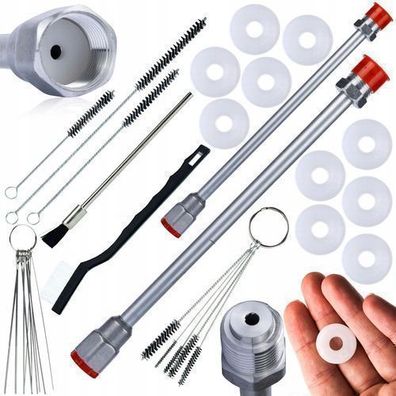 Rosfix Set Spritzlanze 30/50 cm + Reinigungsset + 10 Dichtungen | 290 bar