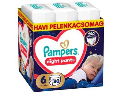 Pampers Night Windelhöschen 13-19kg Junior 6 (80 Stk.)