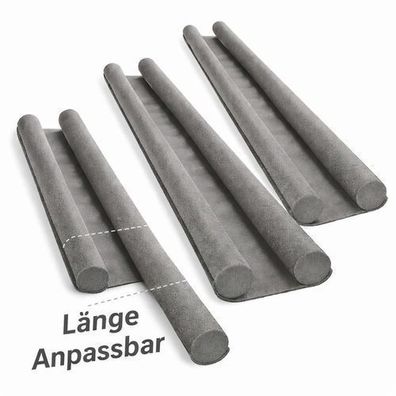 3 Stück Zugluftstopper Türbodendichtung Türdichtung Türstopper Windschutz 3er Set