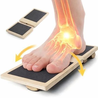 Balance Board Holz Balancegerät l Wackelbrett Physiotherapie Training Gleichgewicht