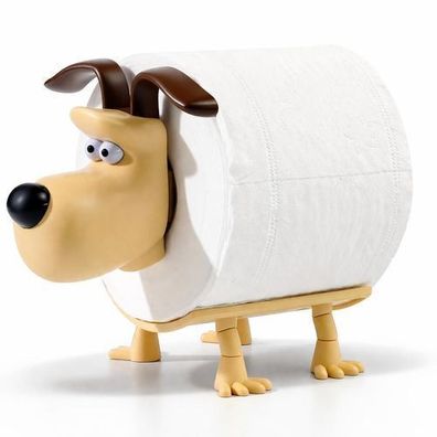 Toilettenpapierhalter Hund Welpe Lustiger WC Rollenhalter Rollenständer Badezimmer