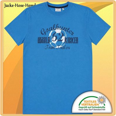 Tom Tailer T-Shirt Frontdruck Blau Goalhunter World 62 Kicker Gr:164/170 176/182 NEU