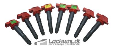 Zündspule 8x Stabspule Porsche Cayenne 92A 958 9PA 957 V8 Turbo 94860210414