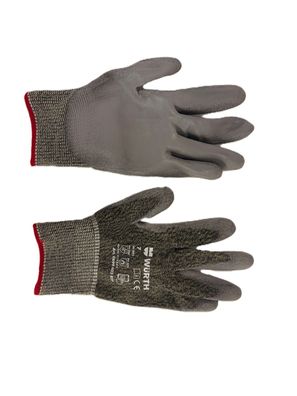 Schnittschutzhandschuh W 401 Level E - PU-beschichtet, touchscreenfähig
