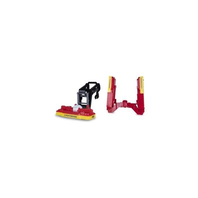 Jamara Mähwerke rot m. Frontlader f. RC-Traktor 1:24S