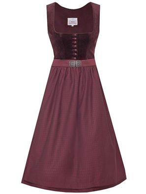 Dirndl Osterhofen 65cm Länge bordeaux - Größe: 46