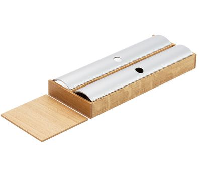 Folienhalter Funktionseinsatz 14x5x47cm Besteckeinsatz FineLine Eiche hell Küche