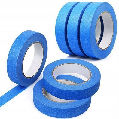Rosfix Malerband 30 mm x 50 m – Blaues Krepppapier | Acrylkleber Lösemittelfrei