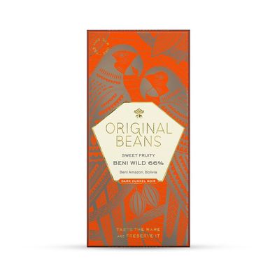 3x Original Beans Original Beans Beni Wild 66% Dunkelschokolade 70g