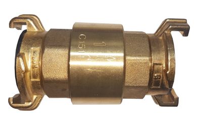 Rückschlagventil 1" , beidseitig mit Kupplung System Geka, 7035.240