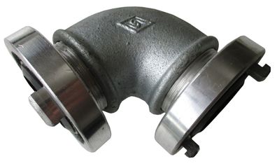 90°-Bogen 2" mit Kupplungen Storz C, THW, Feuerwehr, 7035.620
