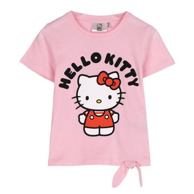 Hello Kitty Kurzarmshirt Kinder Baumwollshirt Freizeit Sommer Kleidung