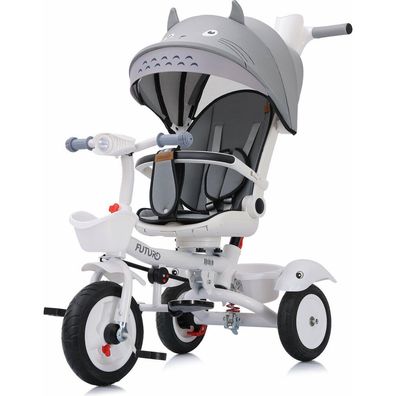 Chipolino Futuro 2in1 Grau Dreirad mit Sonnenblende