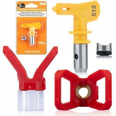 Rosfix Set Spritzdüse 513 mit Düsenhalter – 7/8" Gewinde | 25 cm Breite