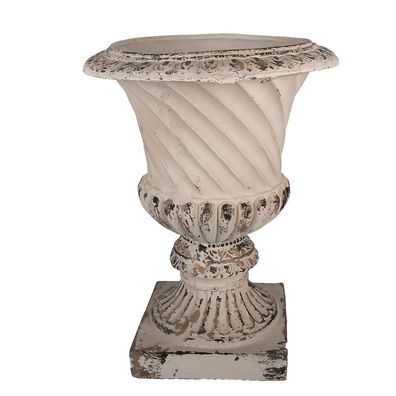 Clayre & Eef Blumentopf 44x44x58 cm Beige Keramikmaterial (Gr. 44x44x58 cm)