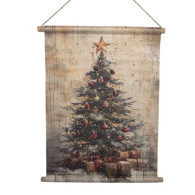 Clayre & Eef Wandteppich 55x3x75 cm Beige Textil (Gr. 55x3x75 cm)