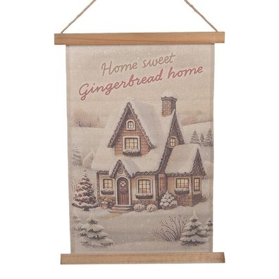 Clayre & Eef Wandteppich 40x2x60 cm Beige Textil (Gr. 40x2x60 cm)