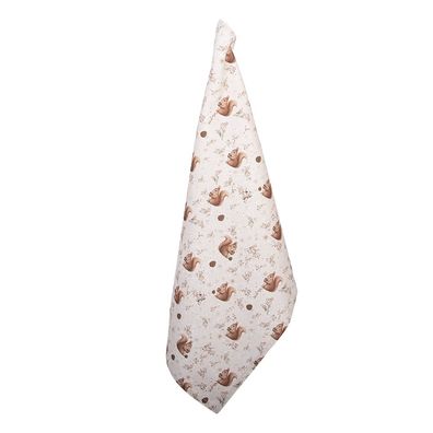 Clayre & Eef Geschirrtuch 50x70 cm Beige Baumwolle (Gr. 50x70 cm)