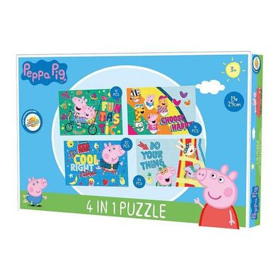 Peppa Wutz Spaßpuzzle 4 in 1