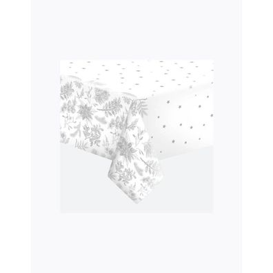 Botanical Silver Papiertischdecke 120x180 cm