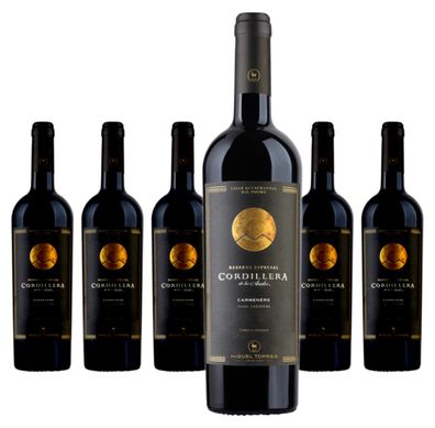 6 x Miguel Torres Chile Cordillera Carmenère Cachapoal Valley – 2023