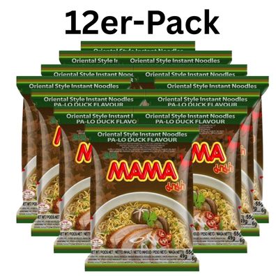 12er-Pack MAMA Instantnudeln Pa-Lo Ente 55g