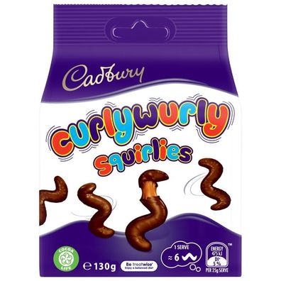 Cadbury Curlywurly Squirlies - Import 130 g