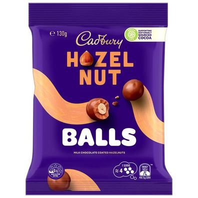 Cadbury Hazelnut Balls Sharepack - Import 130 g