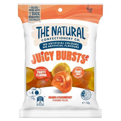 The Natural Confectionery Co. Juicy Bursts 150 g