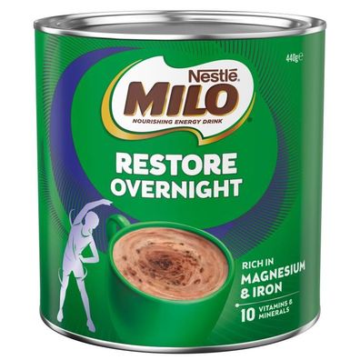 MILO Malted Drinking Chocolate Restore Overnight 440 g