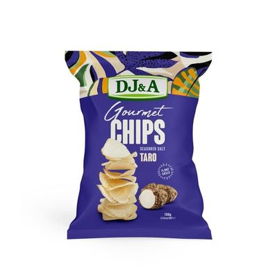 DJ&A Gourmet Taro Chips Seasoned Salt 100 g