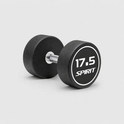 Spirit Fitness Round Rubber Kurzhantel 17,5 kg