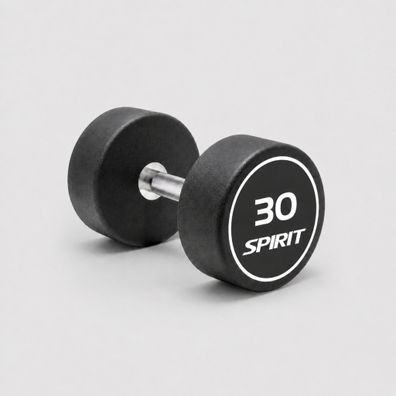 Spirit Fitness Round Rubber Kurzhantel 30 kg