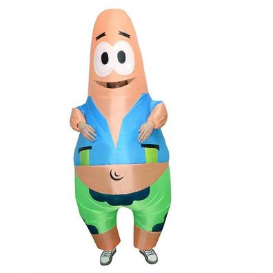 SpongeBob Patrick Star Cosplay Kostüm Halloween Karneval Jumpsuit Outfit
