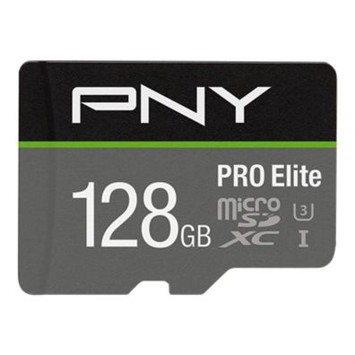 SD MicroSD XC Card 128GB PNY Pro Elite R100MB/s W90MB/s reta