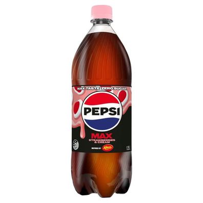Pepsi Max Big Strawberries & Cream Cola - Import 1250 ml