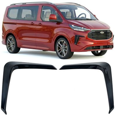 Frontsplitter Flaps Stoßstange Glanz für Ford Tourneo Transit Custom ab 2023