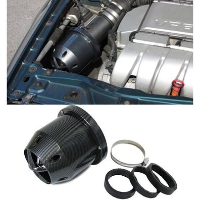 Sportluftfilter Carbon Flow Jet 60-76mm Universal Ansaugfilter Kit von Tenzo-R