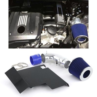 Air Intake mit Sportluftfilter Blau passt für 3er BMW E90 E92 E81 E87 2.8 3.0
