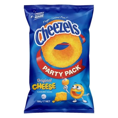 Cheezels Original Cheese Snacks Party Pack 190 g