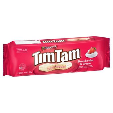 Tim Tam Strawberries & Cream Biscuits 165 g