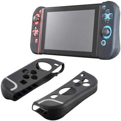 Hama Set Skin Schutz-Hülle Cover Grip für Nintendo Switch Joy-Con Controller